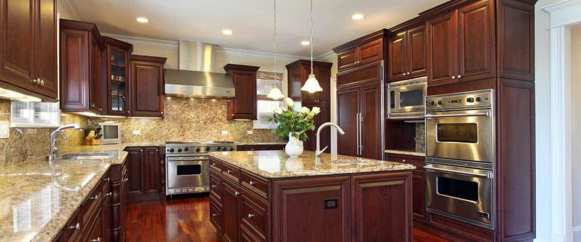 Making kitchen cabinets look like furniture